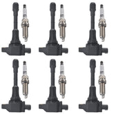 Autowxjq six iridium spark plugs and ignition coils for Nissan and Infiniti engines