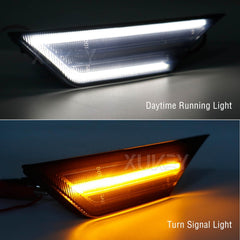 AUTOXBERT 10th-gen Civic side-marker assembly with 84 SMD LEDs for bright front signaling.