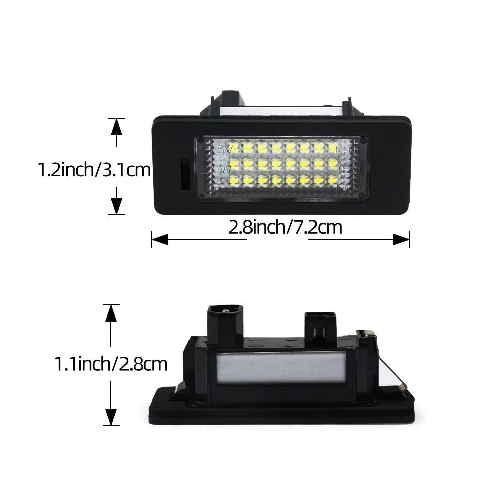 AUTOXBERT left-side license plate light installs easily for a clean look.