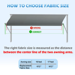 Autozen durable replacement fabric for campers, trailers, and motorhomes
