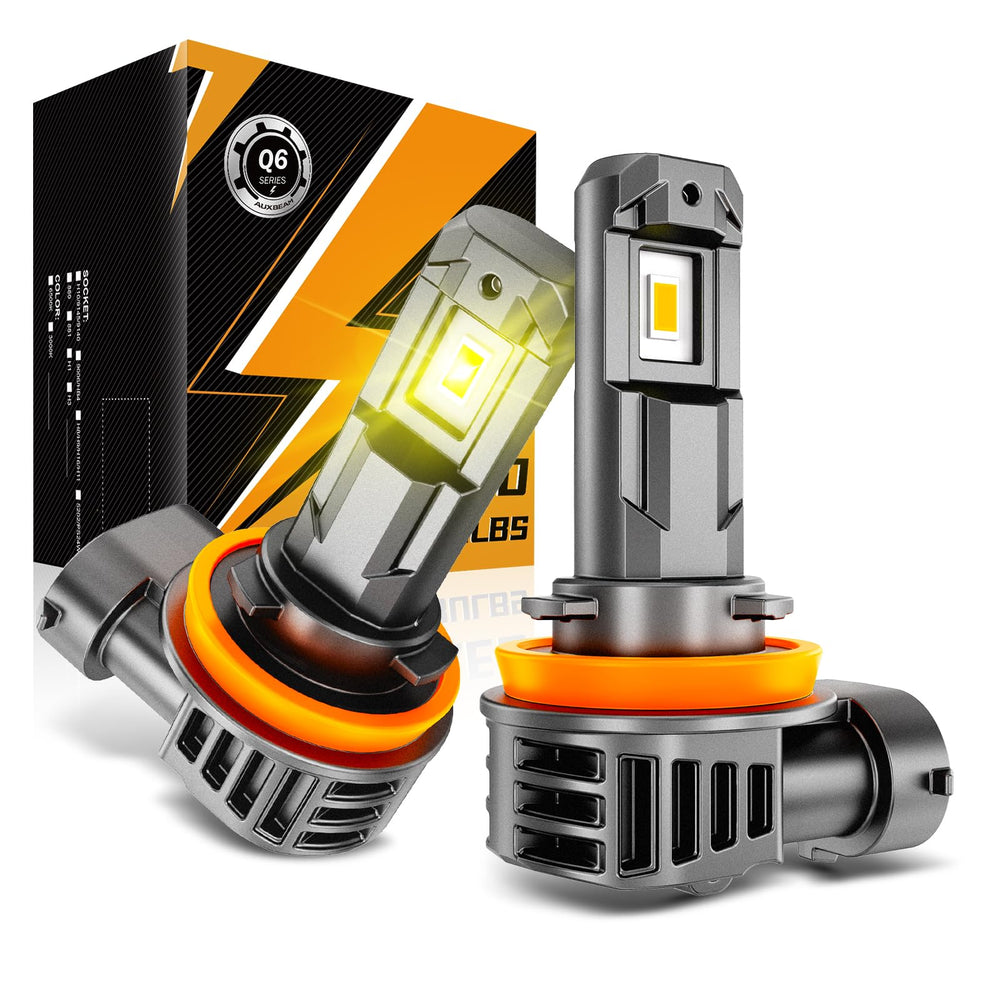 Auxbeam 12000lm fog light setup for brighter fog visibility