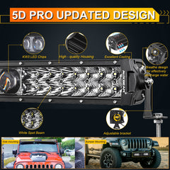 Auxbeam 22in light bar no EMI interference ensures stable radio performance.