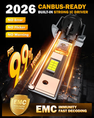 Auxbeam Q40 1:1 ideal beam pattern minimizes shadows and glare.