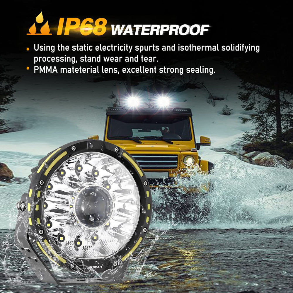 Auxbeam 360-PRO universal fit for trucks, Jeeps, ATVs and UTVs