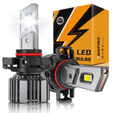 Auxbeam 5202 fog light unit front view showing bright visibility for night driving