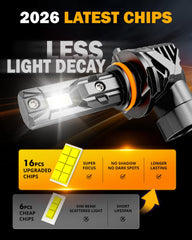 Auxbeam 6500K white beam ready for night driving