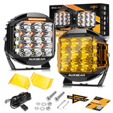 Auxbeam 7-inch LED pod light front-spot beam for long-range visibility.