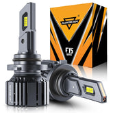 Auxbeam 9006 HB4 fog light beam delivering extended night visibility