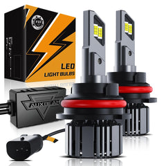 Auxbeam 9007 HB5 foglight with blade-S chips boosts long-range visibility for night driving
