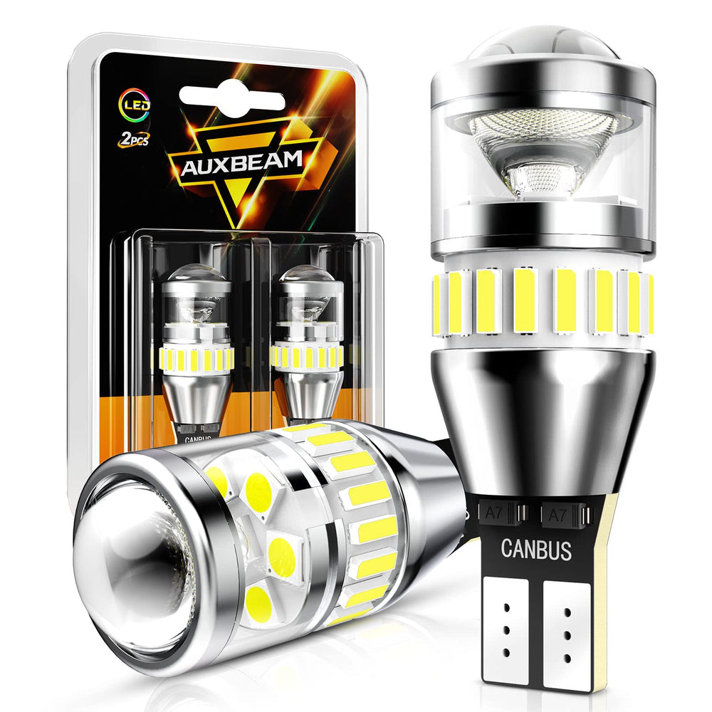 Auxbeam 912-921 LED backup light with dual projectors for clear reversing visibility