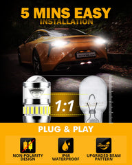 Auxbeam 912-921 LED bulb plug-and-play installation with broad compatibility