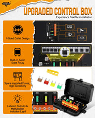 Auxbeam AS-400 automatic dimming mode for comfortable cabin visibility