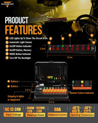 Auxbeam AS-800 Memory Function restores prior light settings after power off.