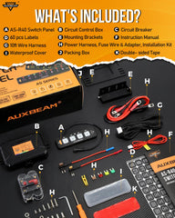 Auxbeam AS-R40 waterproof cover protects electronics from splashes and dust.