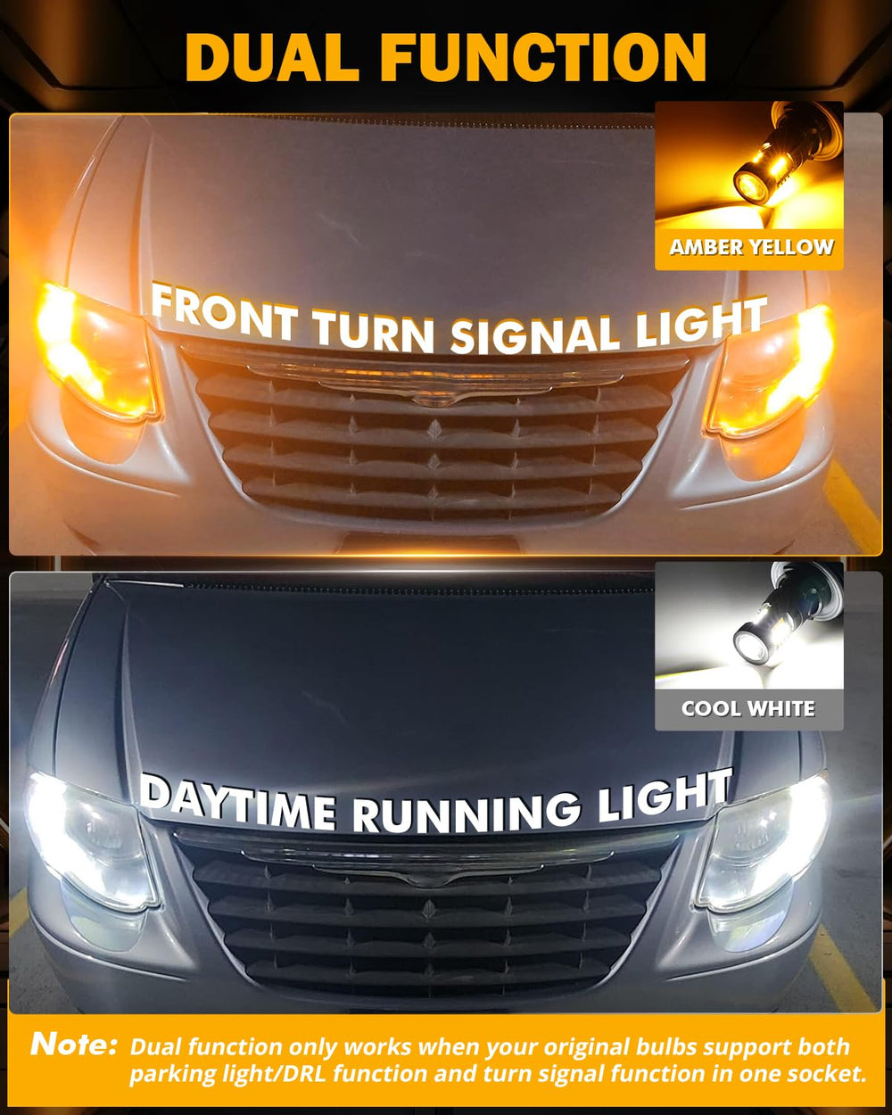 Auxbeam B1B efficient cooling helps extend bulb life under heat.