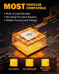 Auxbeam B21 built-in CANBUS resistor reduces decoding errors.