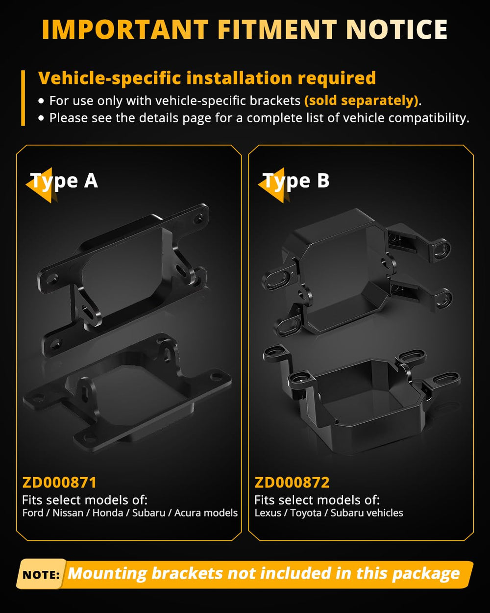 Auxbeam Color Play 3-inch fog light side profile shows rugged aluminum housing.
