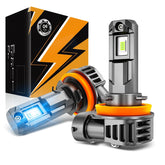 Auxbeam fog light 8000K ice blue beam enhances fog visibility for safer off-road driving.