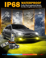 Auxbeam fog lights cut through dense fog on off-road trails.