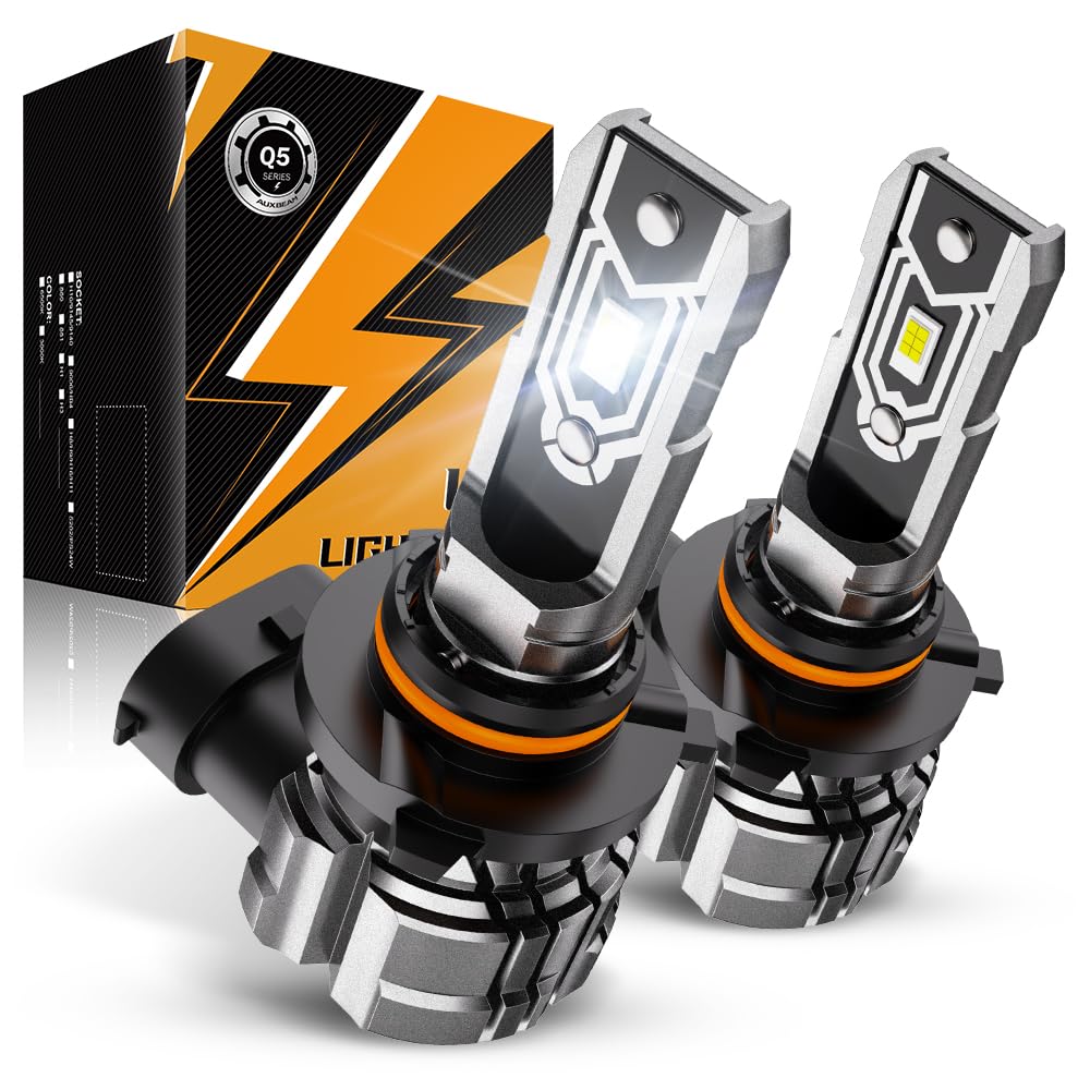 Auxbeam H10 fog light beam pattern for uniform illumination across the road.