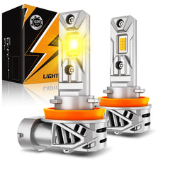 Auxbeam H11 fog light box image for easy plug-and-play installation.