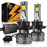 Auxbeam H13 fog light showing 360-degree beam pattern for full coverage