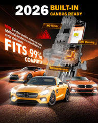 Auxbeam H13 compatibility shot notes broad model support with built-in decoding.