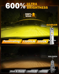 Auxbeam H3 off-road beam provides long-range visibility in rain and fog