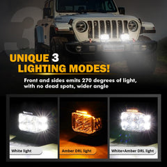 Auxbeam IP68 housing protects against water, dust, and impact