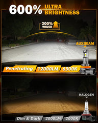 Auxbeam plug and play installation for quick upgrade