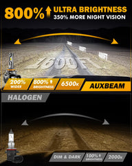 Auxbeam Q40 9005 fog light installation with ballast-free design