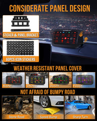 Auxbeam RA80 IP65 waterproof design for marine and vehicle use