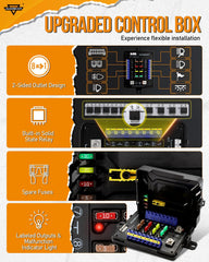 Auxbeam RB80 XL backlighting with RGB options for customized lighting