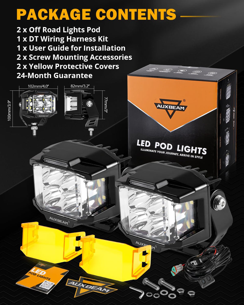 Auxbeam two-year warranty and dedicated after-sales support