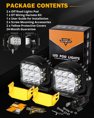 Auxbeam V-MAX 5in pod ideal for trucks Jeeps and ATVs.