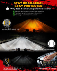 Auxbeam thermal dissipation heatsink keeps the lights cool.