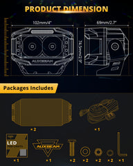 Auxbeam V-MAX multi-mode control supports versatile lighting options