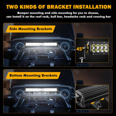 Auxbeam wide driving visibility image illustrating improved night sight on road and trail