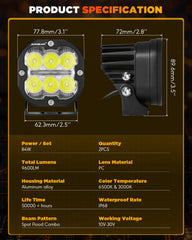 Auxbeam XP-Ultra plug-and-play design with wiring harness for quick install.