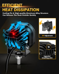 Auxbeam XP-Ultra 3in IP68 waterproof design withstands harsh weather