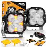 Auxbeam XP Ultra 4-inch pod light front view for enhanced night visibility.
