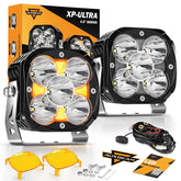 Auxbeam XP Ultra 4-inch LED driving light on the front for enhanced forward visibility.