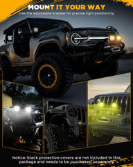 Auxbeam XP-Ultra 5-inch cube off-road light durable aluminum housing