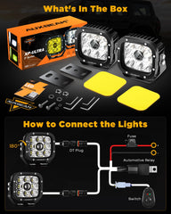 Auxbeam mounting kit ensures secure, adjustable positioning.