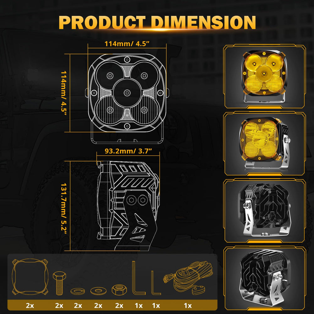 Auxbeam XP-Ultra efficient cooling extends LED life and performance
