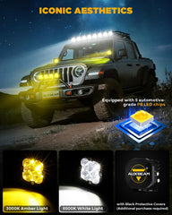 Auxbeam XP-Ultra Hyperspot aluminum housing designed for rugged durability and heat dissipation.