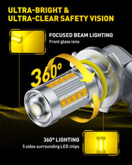 AUXITO 1:1 original-size fog bulb ensures seamless fit without modifications