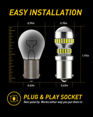 Broad compatibility with BA15S 1156 sockets for easy upgrade guidance.