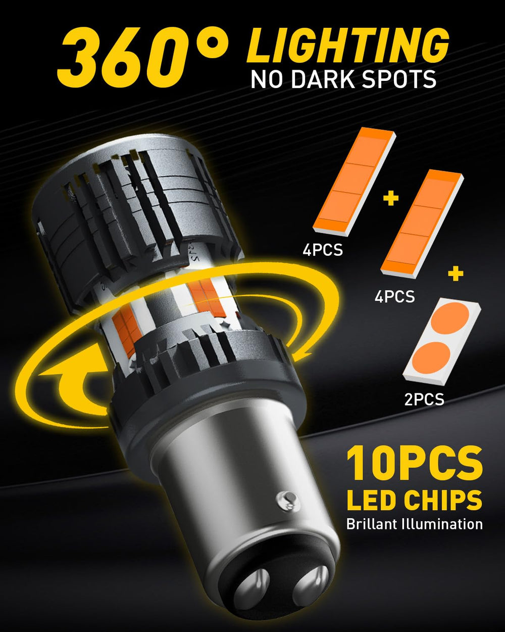 AUXITO 1157 amber LED installation guide for quick setup