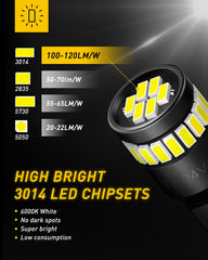 Auxito 194 LED bulb map light for easier cabin illumination.